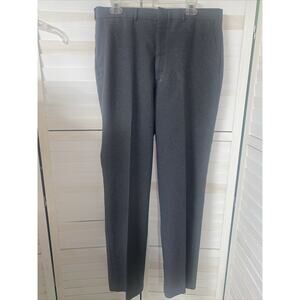 VTG Sears Sportswear Flexslax GRAY Pants Slacks Polyester Mens 36x34 Made in USA